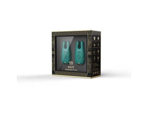 Вібратор для грудей Zalo Nave Turquoise Green