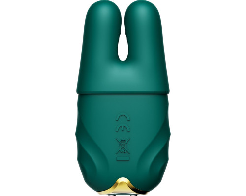 Вібратор для грудей Zalo Nave Turquoise Green