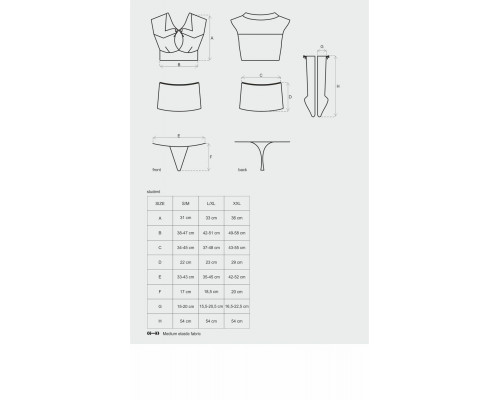 Obsessive Student 4 pcs costume S/M