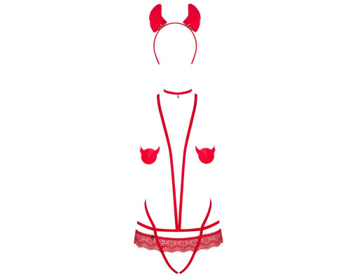 Obsessive Evilia teddy red L/XL