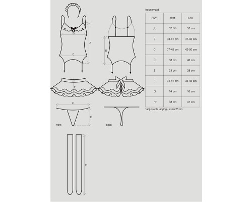 Obsessive Housemaid 5 pcs costume S/M