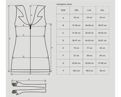 Obsessive Emergency dress S/M + stethoscope