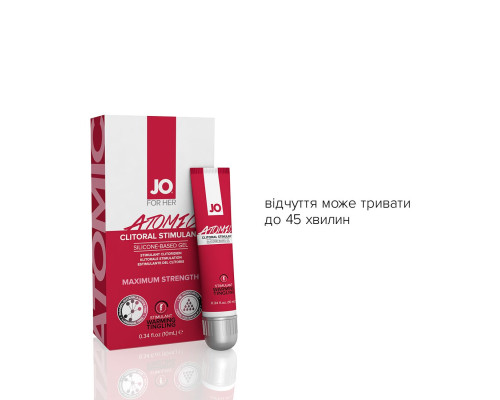 Збудливий гель для клітора System JO ATOMIC WARMING (10 мл), розігрівальний