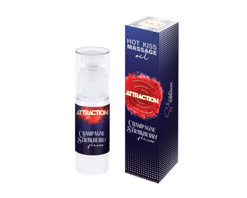 Масажна олія MAI ATTRACTION CHAMPAGNE STRAWBERRY (50 мл)