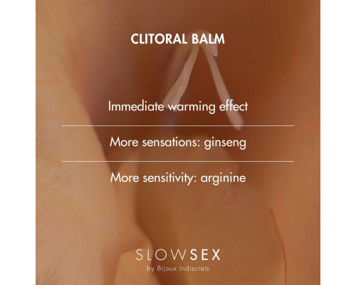 Розігріваюльний бальзам для клітора Bijoux Indiscrets Slow Sex Clitoral balm