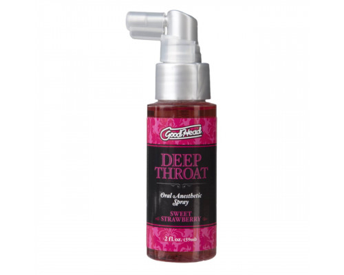 Спрей для мінету Doc Johnson GoodHead DeepThroat Spray - Sweet Strawberry 59 мл для глибокого мінету