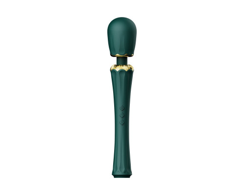 Вібромасажер з насадками Zalo — Kyro Wand Turquoise Green