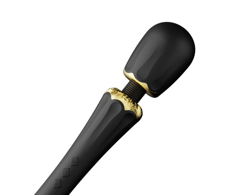 Вібромасажер з насадками Zalo — Kyro Wand Obsidian Black