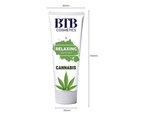 Змазка на водній основі BTB FLAVORED CANNABIS (100 мл)