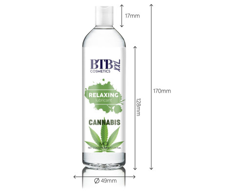 Змазка на водній основі BTB FLAVORED CANNABIS (250 мл)