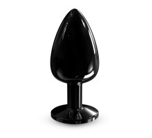 Металева анальна пробка із прикрасою у вигляді кристалу Dorcel - Diamond Plug BLACK L