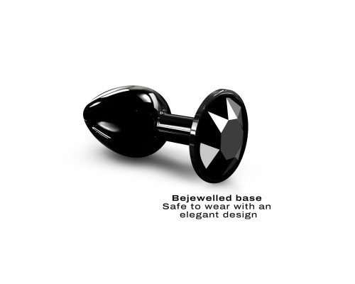 Металлическая анальная пробка с украшением в виде кристалла Dorcel - Diamond Plug BLACK S