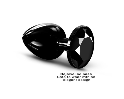 Металева анальна пробка із прикрасою у вигляді кристалу Dorcel - Diamond Plug BLACK L