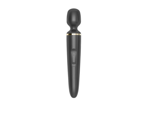 Вібромасажер Satisfyer Wand-er Woman (Black/Gold), водонепроникний, потужний, розмір XXL