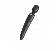 Вібромасажер Satisfyer Wand-er Woman (Black/Gold), водонепроникний, потужний, розмір XXL