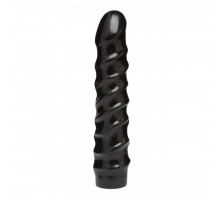 Ділдо Doc Johnson CodeBlack - 8 Inch Raging Vac-U-Lock із стимулюючим рельєфом, діаметр 3,8 см