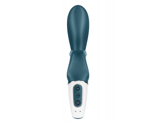 Смартвібратор-кролик Satisfyer Hug Me Bluegrey, 2 мотори, діаметр 4,2см, широка кліторальна частина