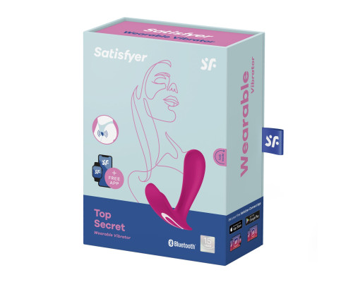 Смарт-вібратор в трусики Satisfyer Top Secret Pink піхво-кліторальний