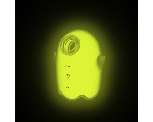 Вакуумний кліторальний стимулятор із вібрацією Satisfyer Glowing Ghost Yellow