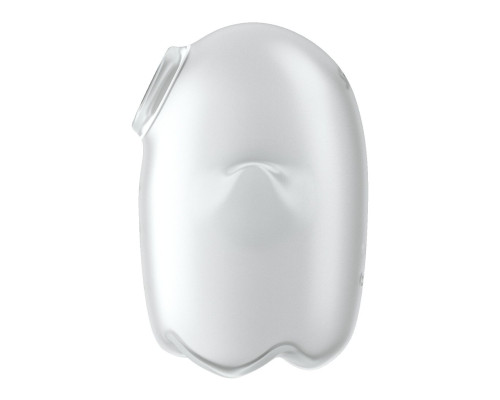 Вакуумний кліторальний стимулятор із вібрацією Satisfyer Glowing Ghost White