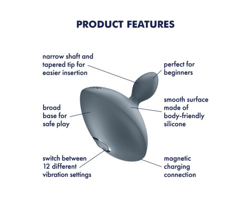 Анальна вібропробка Satisfyer Booty Absolute Beginners 4