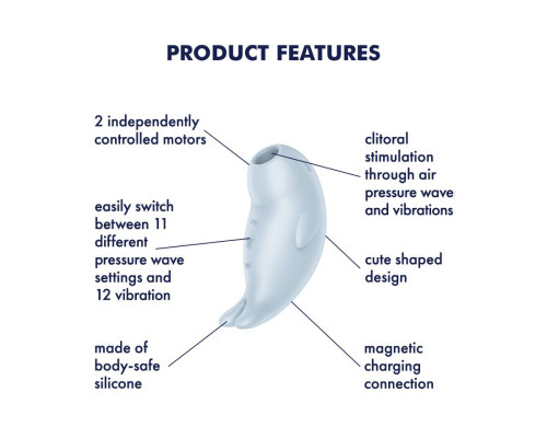 Вакуумний кліторальний стимулятор із вібрацією Satisfyer Seal You Soon