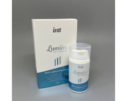 Крем для освітлення шкіри Intt Lumiere (15 мл) для всього тіла й інтимних зон, накопичувальний ефект