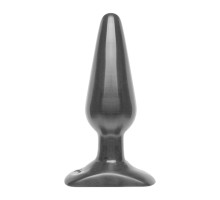 Анальна пробка Doc Johnson Smooth Classic Medium - Black, макс. діаметр 3,8 см