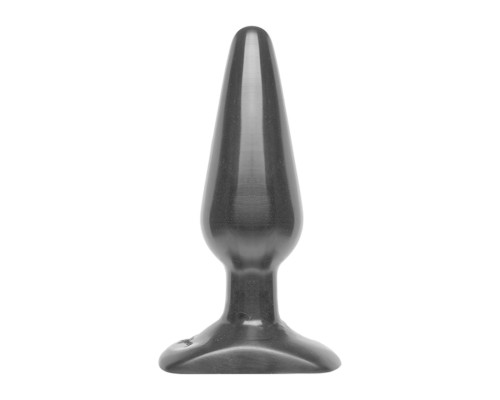 Анальна пробка Doc Johnson Smooth Classic Medium - Black, макс. діаметр 3,8 см