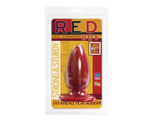 Анальна пробка-втулка Doc Johnson Red Boy - Large 5 Inch, макс. діаметр 5,5 см