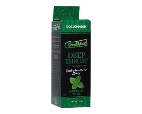 Спрей для мінету Doc Johnson GoodHead DeepThroat Spray - Mystical Mint 59 мл для глибокого мінета