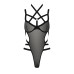 Боді монокіні HAGAR BODY black S/M - Passion Exclusive