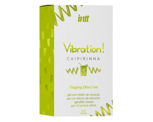 Рідкий вібратор Intt Vibration Caipirinha (15 мл), густий гель, дуже смачний, діє до 30 хвилин