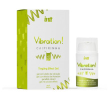Рідкий вібратор Intt Vibration Caipirinha (15 мл), густий гель, дуже смачний, діє до 30 хвилин
