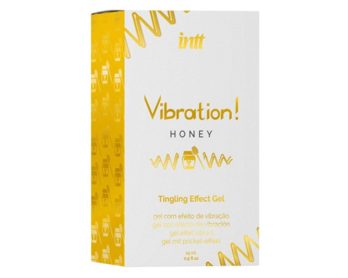 Рідкий вібратор Intt Vibration Honey (15 мл), густий гель, дуже смачний, діє до 30 хвилин