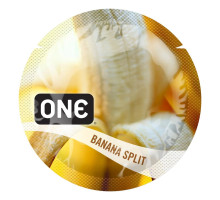 Презерватив ONE FlavorWaves 1 шт зі смаком Banana Split